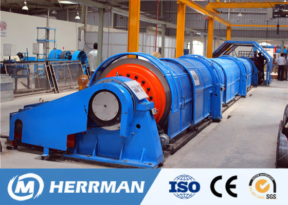 Máquina de torcer cabos com molas de disco tipo tubular